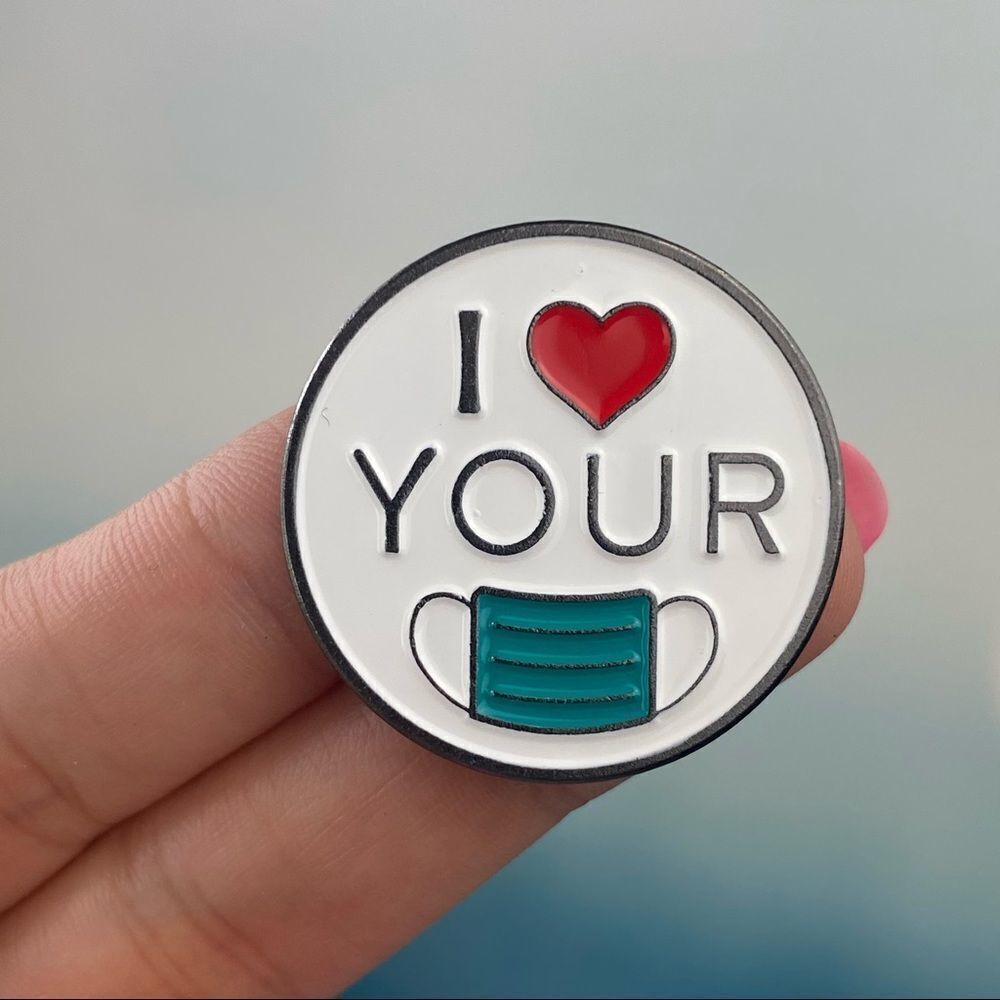 I ♥️ Your Mask Enamel Pin/ Brooch Lapel